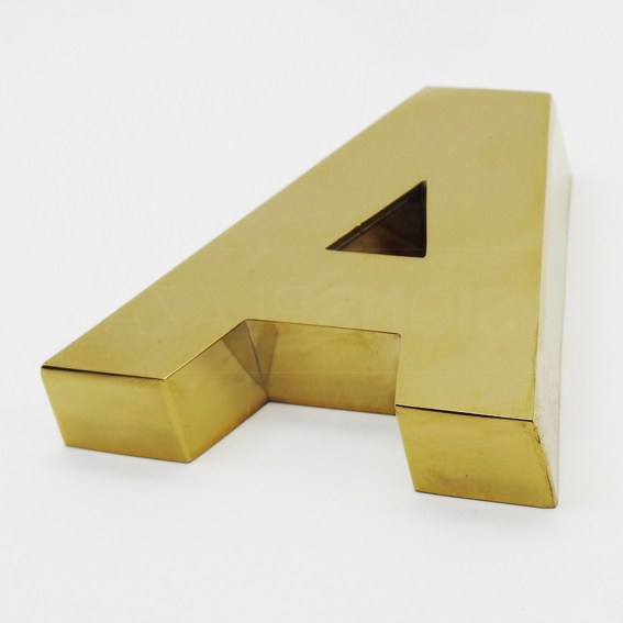 Bild von Channel Letters Shiny gold blind letter 2009B