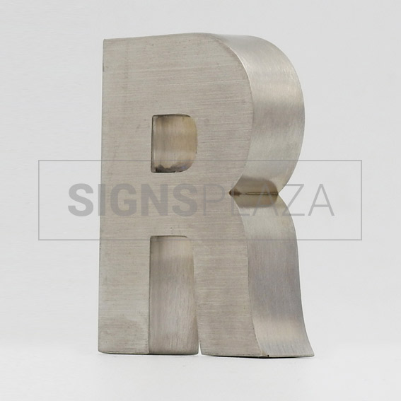 Bild von Channel Letter Satin steel blind letter 2002B