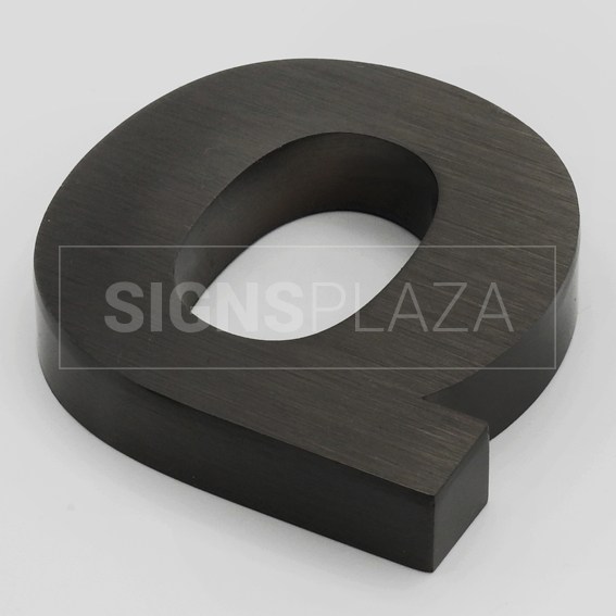 Picture of Channel Letters Satin black steel blind letter 2003B