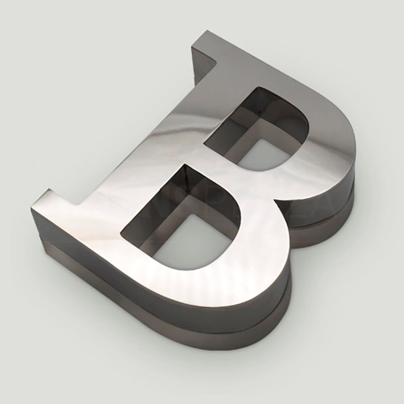 εικόνα του Channel Letters Stainless steel with methacrylate base 0022